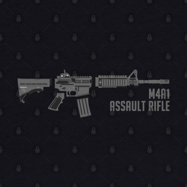 M4A1 assault rifle by fitripe